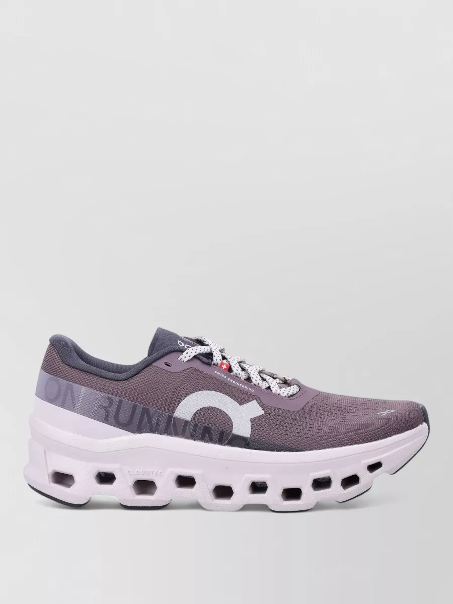 On Running Cloud Monster Mesh Upper Rubber Outsole Sneakers