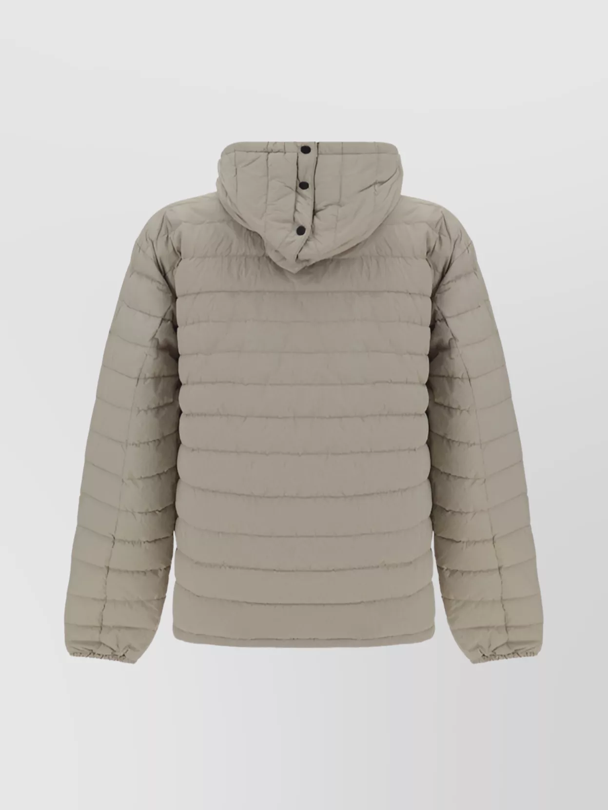 Herno Quilted Padded Down Jacket Elastic Cuffs In Neutral