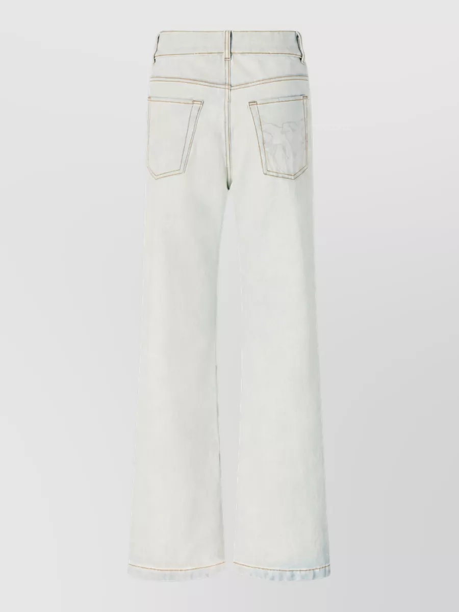 Pinko Denim Straight-Leg Trousers