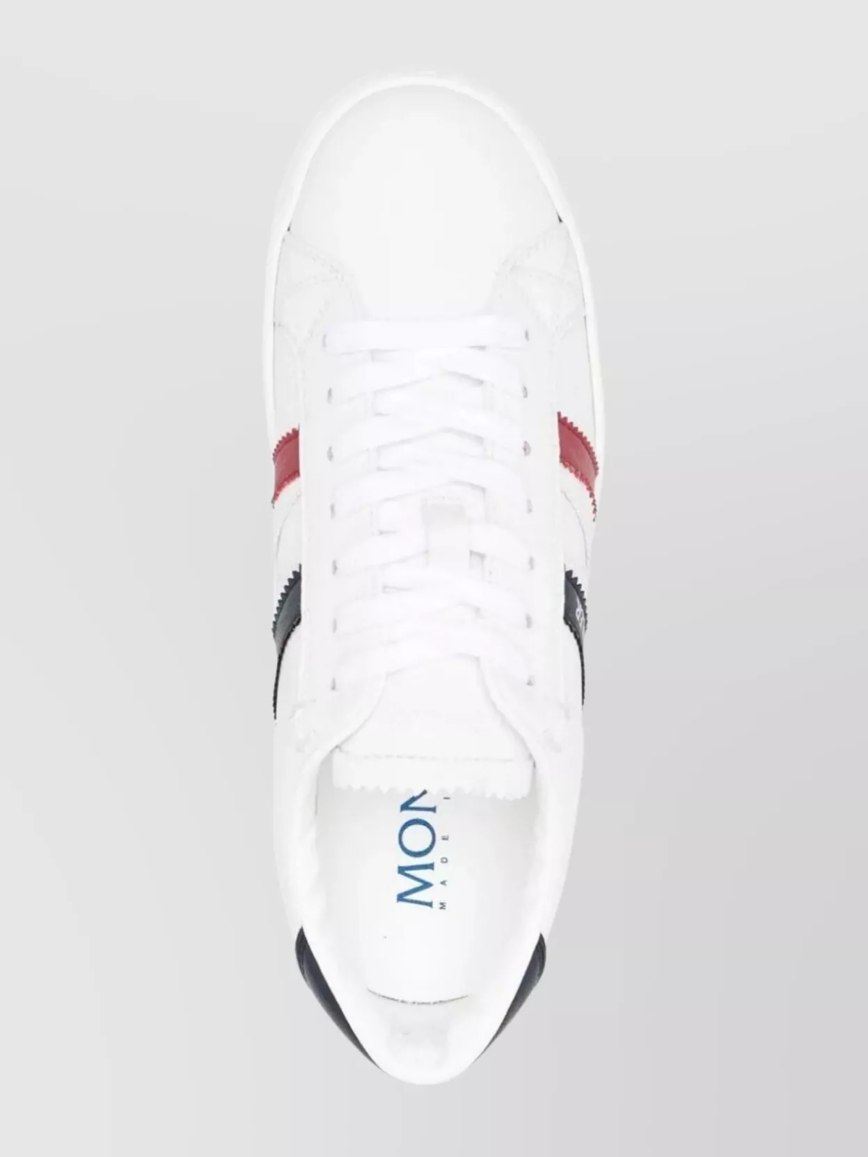 Moncler Low Top Sneakers Contrasting Panels In White