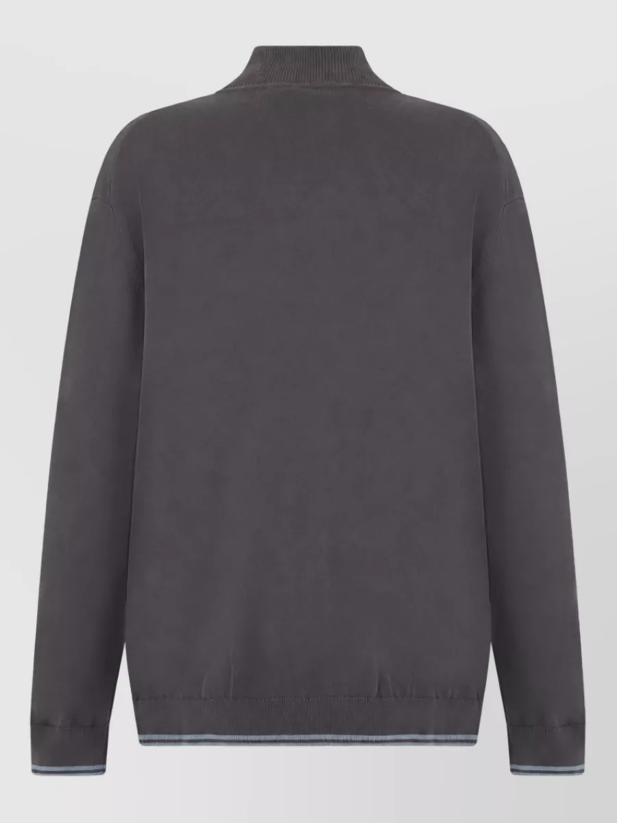 Boss High Neck Zip Sweatshirt
