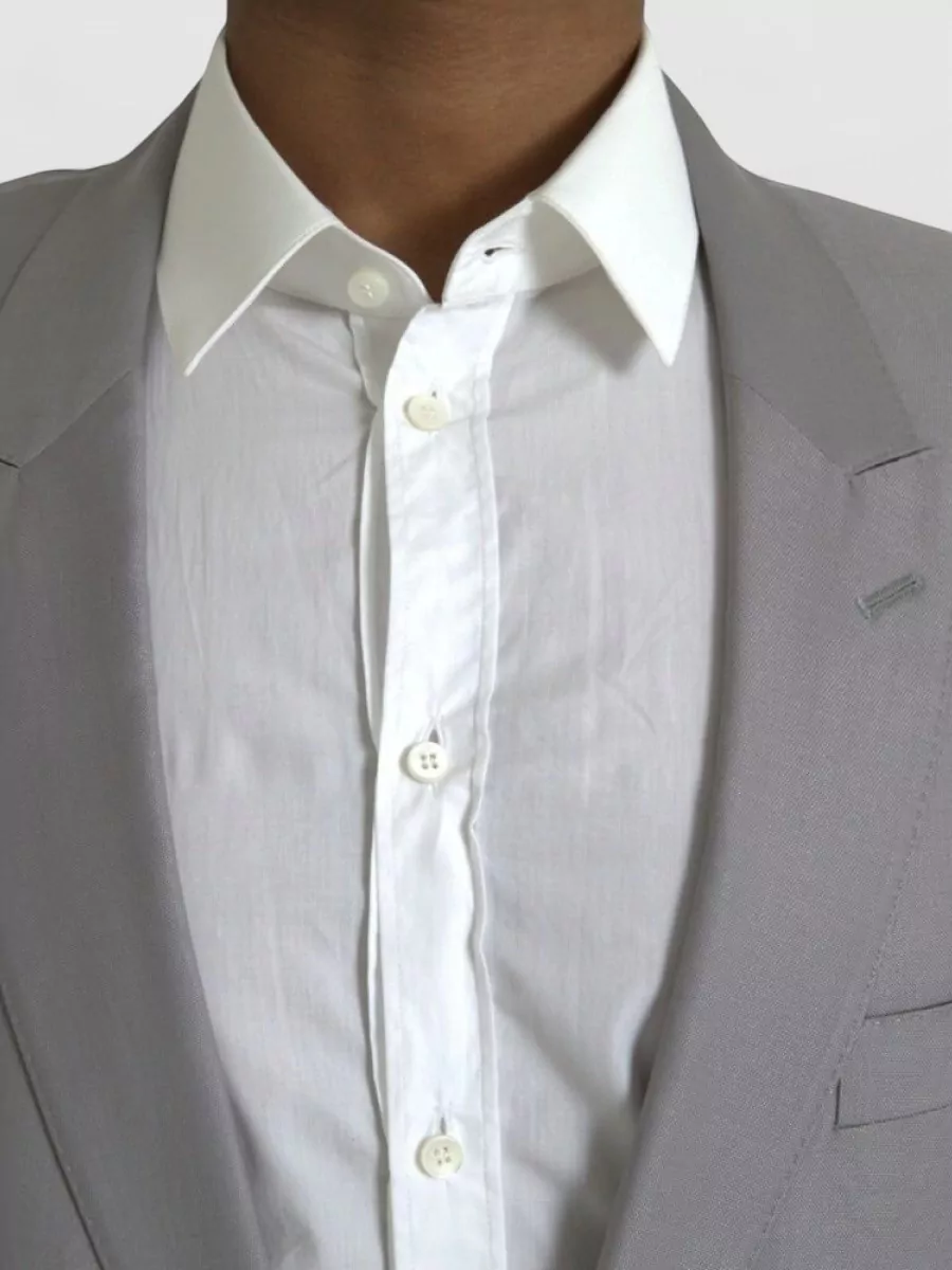 Dolce&Gabbana Wool Silk Single-Breasted Blazer