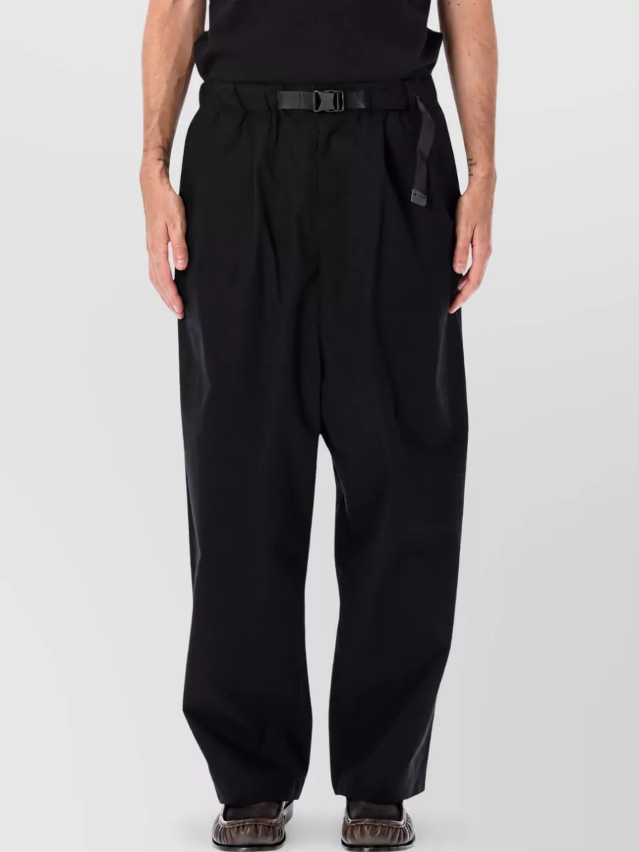Comme Des Garçons Homme cotton belted loose-fit chino trousers