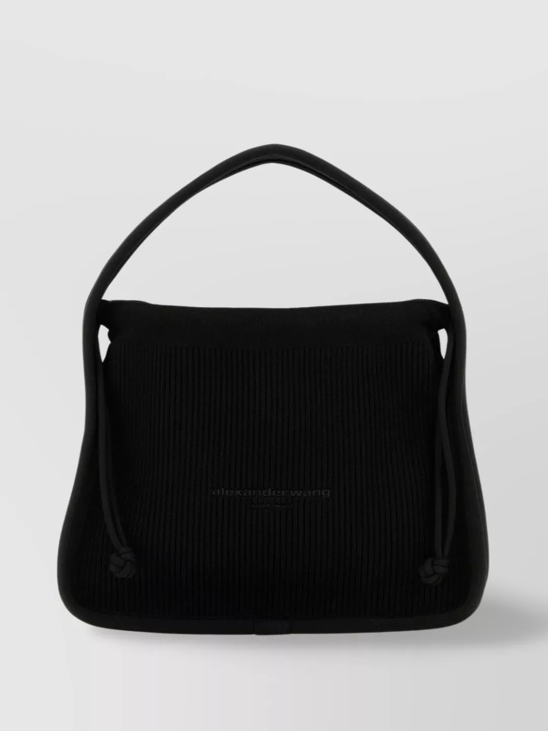 Shop Alexander Wang Compact Ryan Fabric Handbag In Black