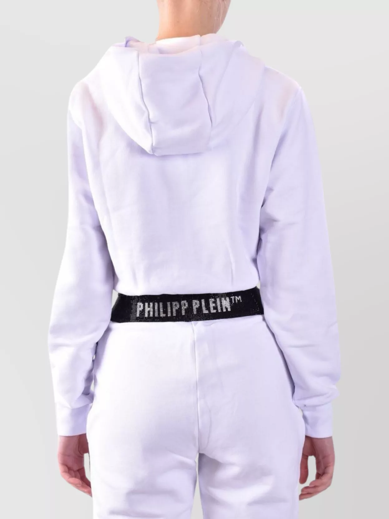 Philipp Plein Elastic Waistband Hooded Blazers In Purple