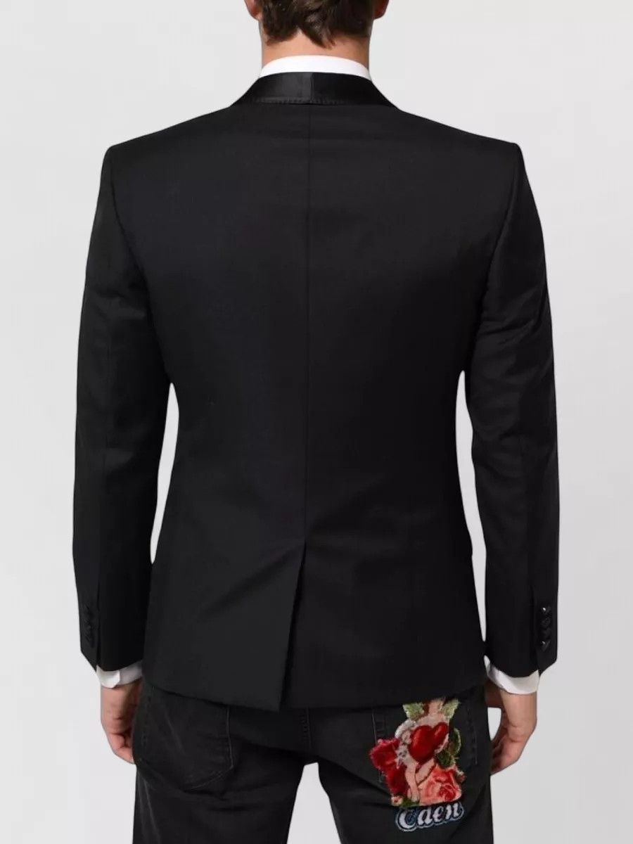Dolce&Gabbana Wool Silk Single-Breasted Suit Jacket