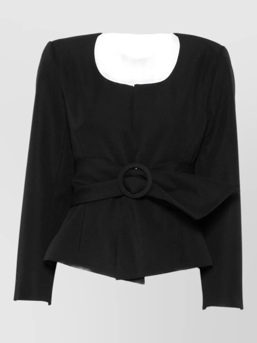Jacquemus virgin wool belted suit jacket
