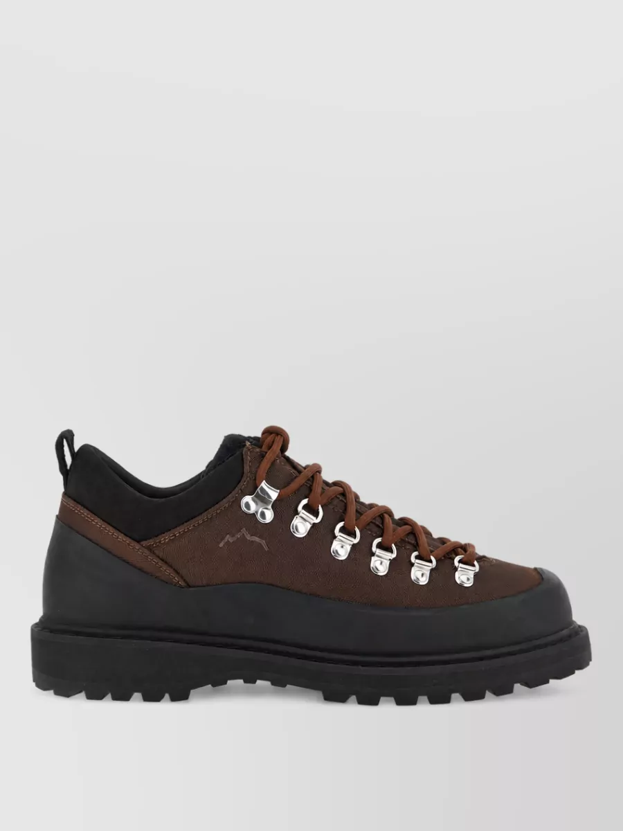 Diemme leather nylon low-top sneakers