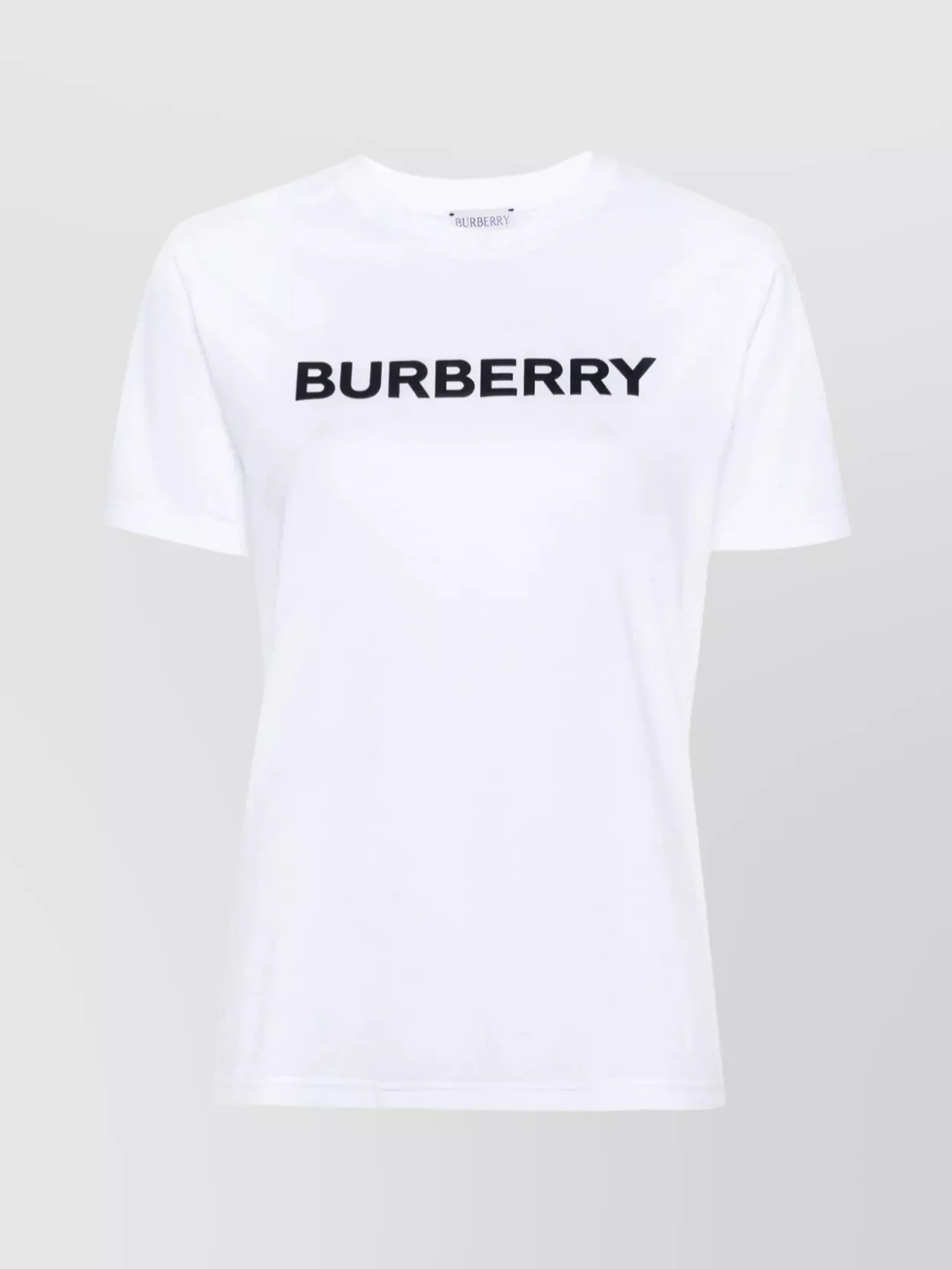 Shop Burberry Printed Logo Crewneck T-shirt In White