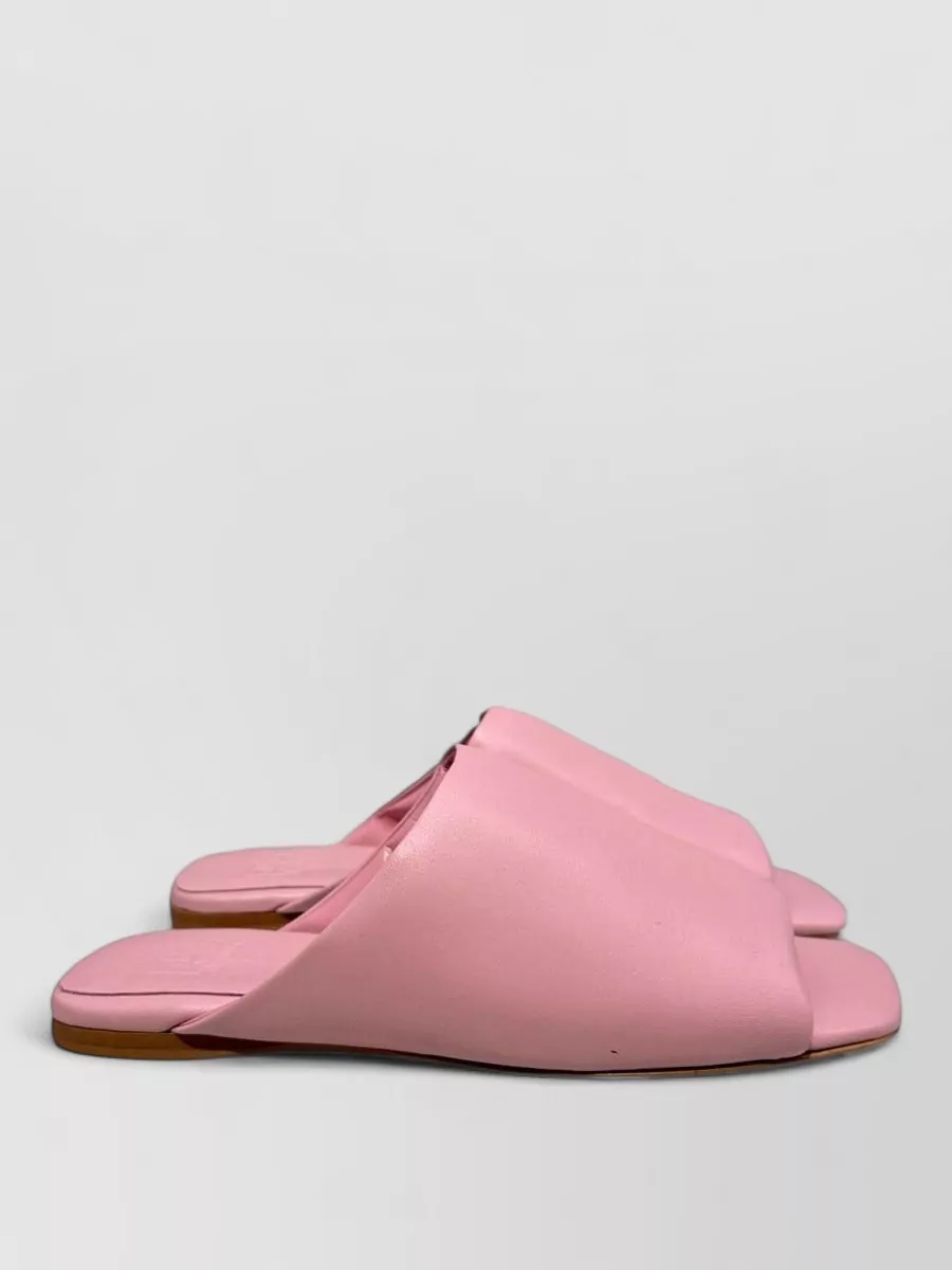 La Rose Leather Mules