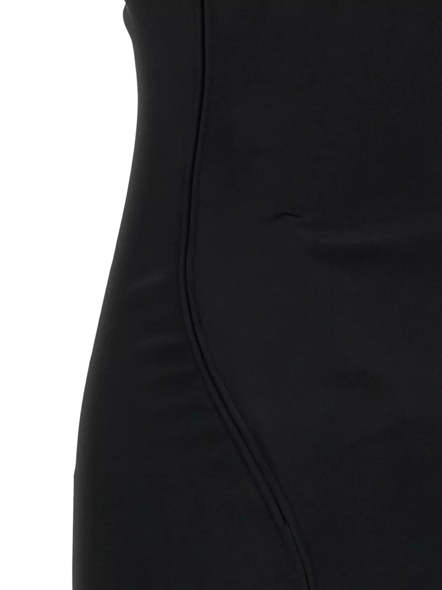 Victoria Beckham Acetate Viscose Asymmetric Draped Maxi Dress