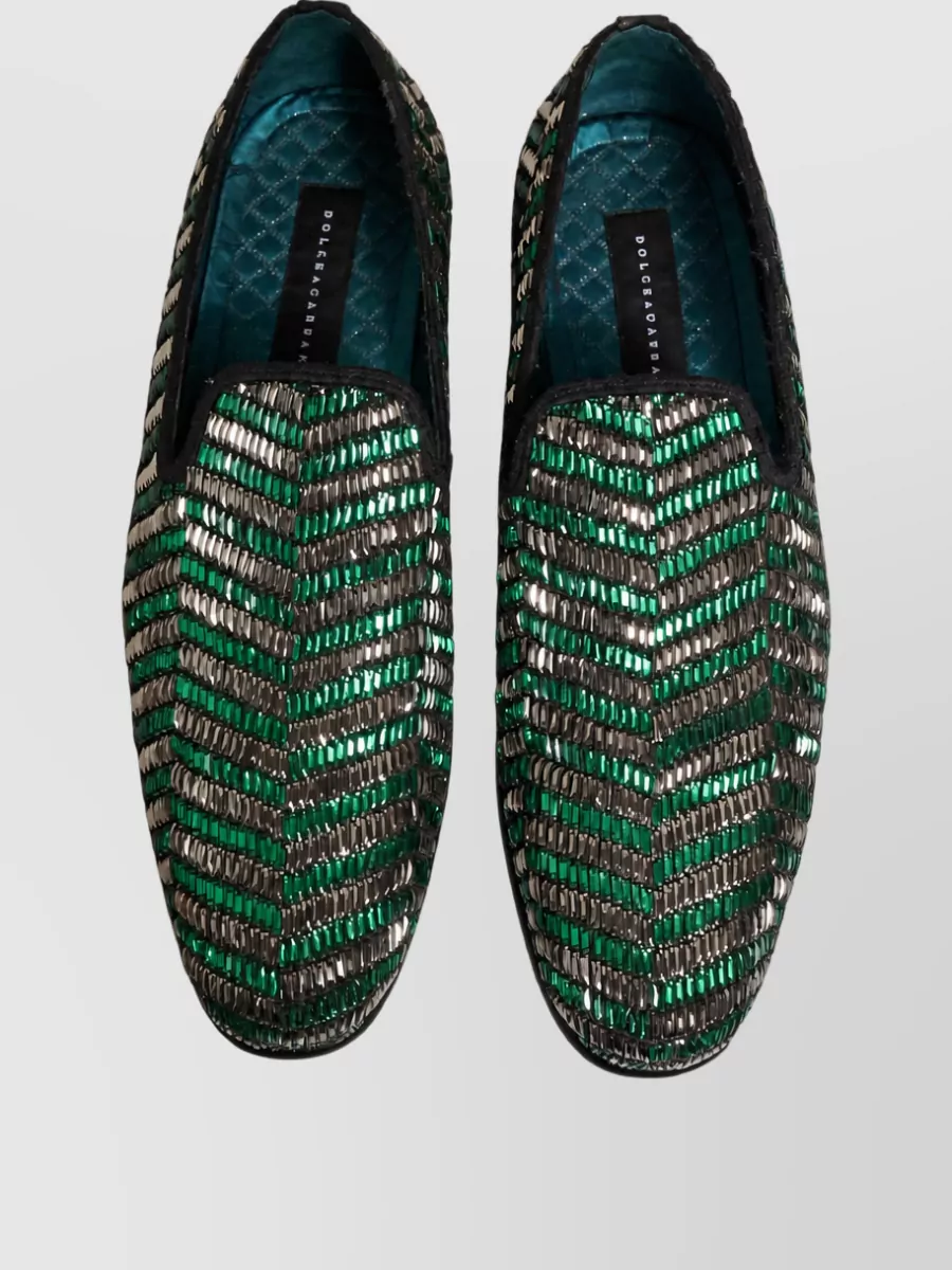 Dolce&Gabbana Leather Embellished Loafers