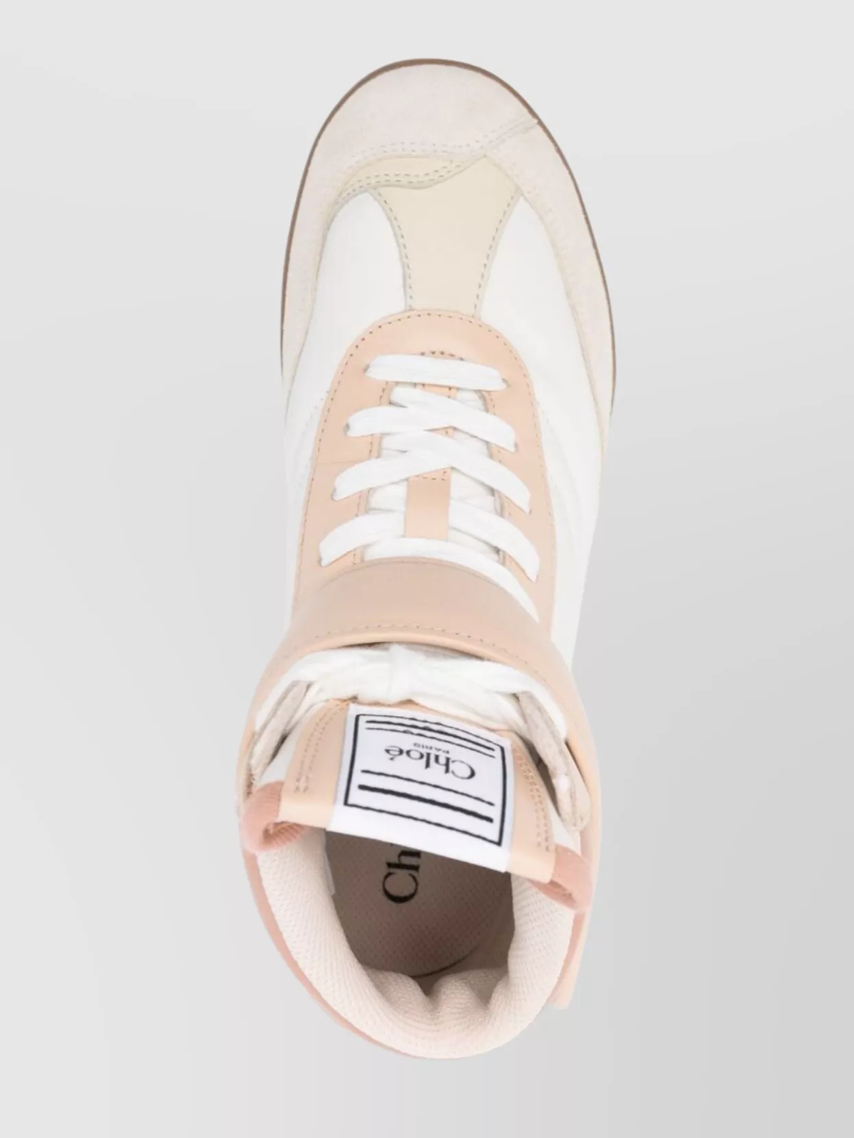 Chloé Quilted Leather Round Toe Sneakers