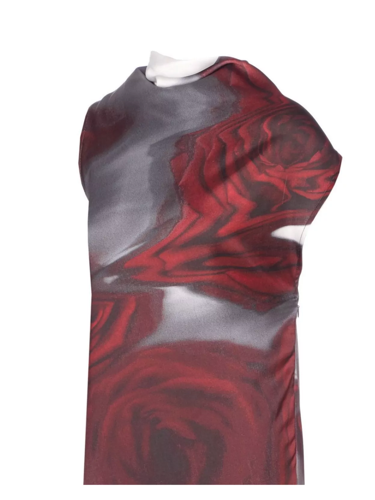 Jean Paul Gaultier Asymmetrical Maxi Dress Floral Print