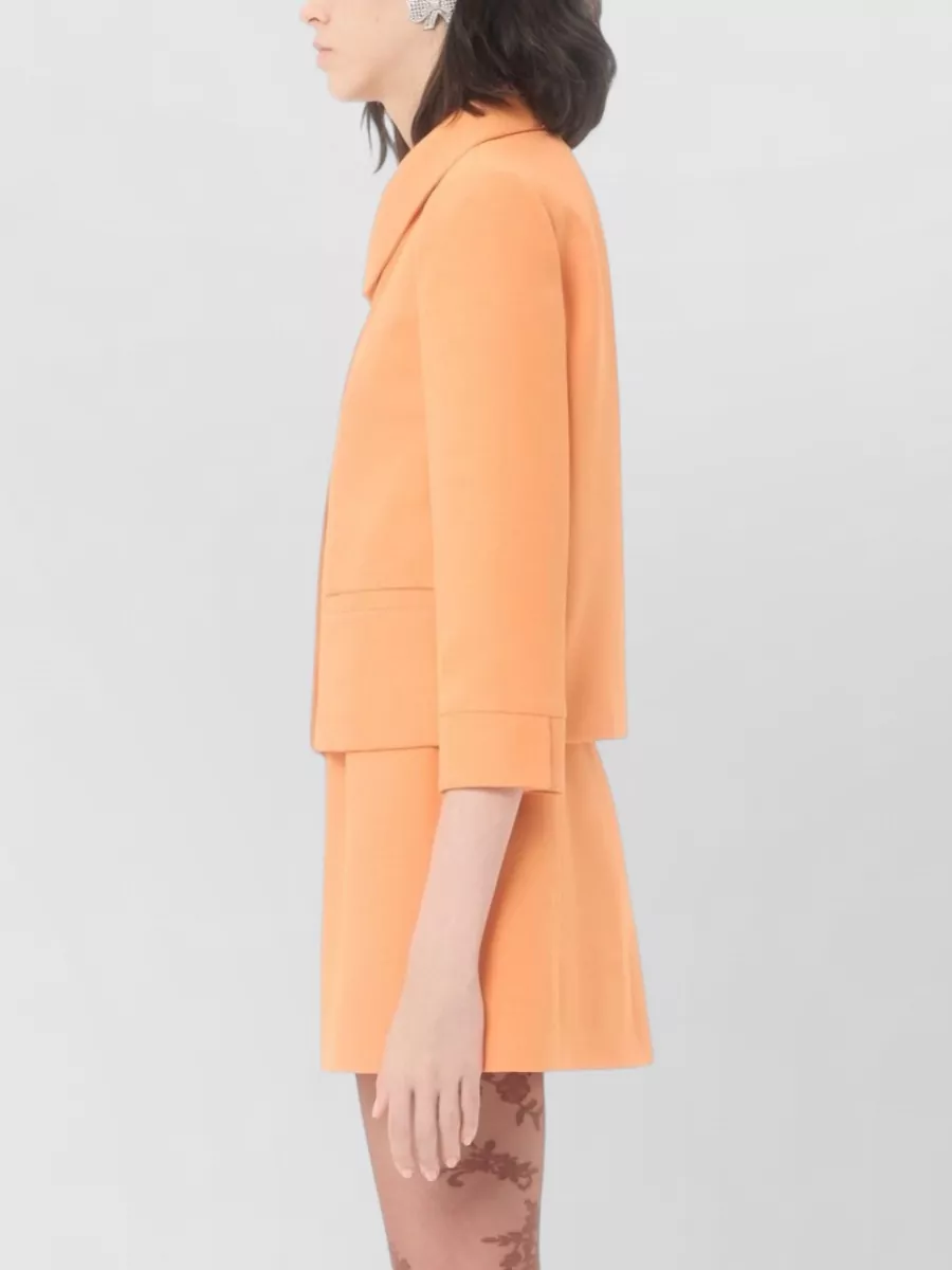 Valentino Garavani Silk Virgin Wool Single-Breasted Suit Jacket