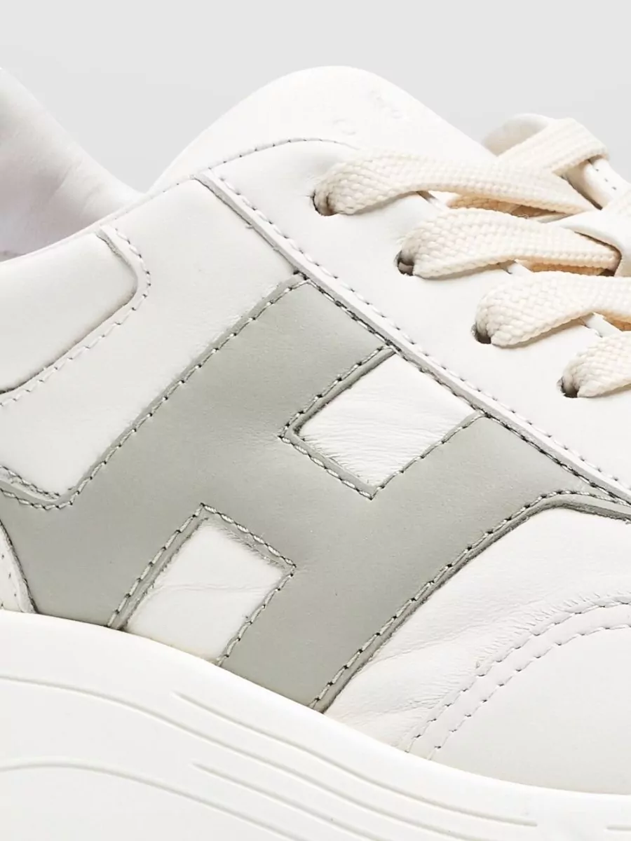 Hogan Hyperlight Leather Sneakers Panelled Design Sole