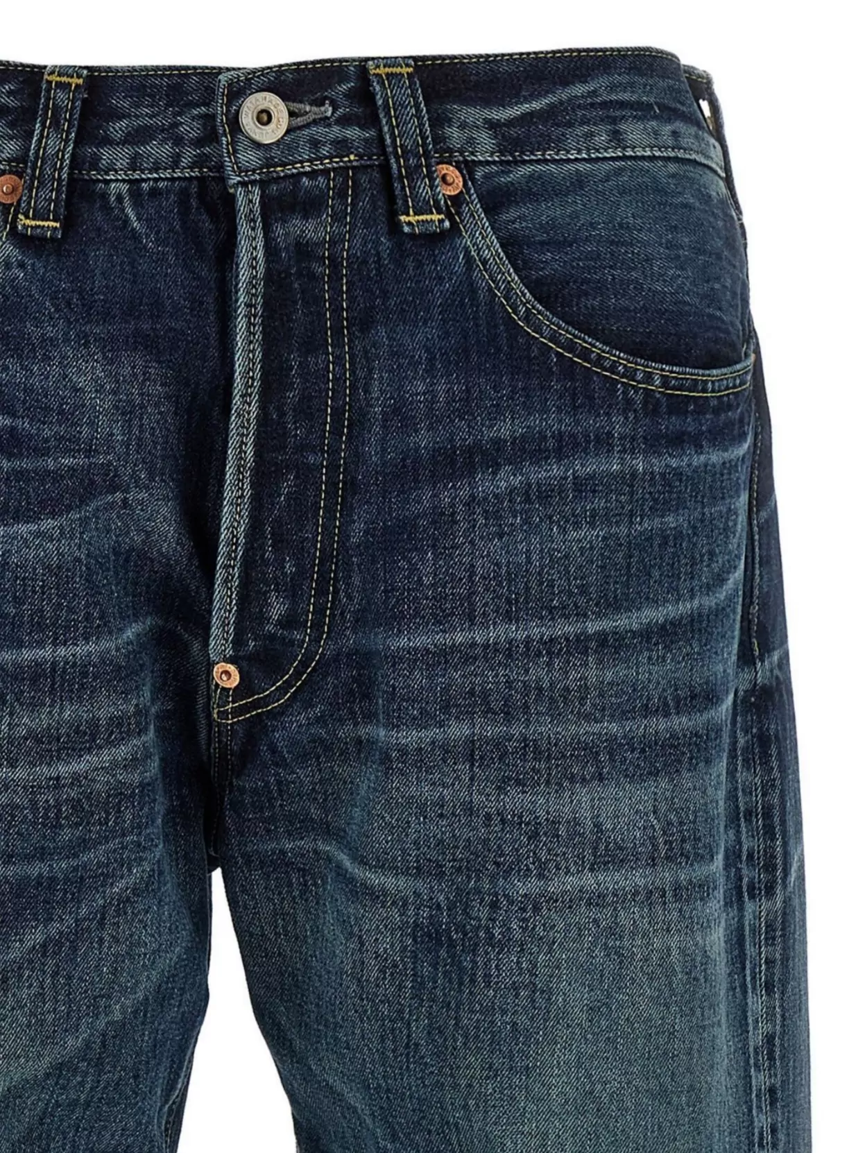 Junya Watanabe Belt Loops Contrast Stitching Faded Wash
