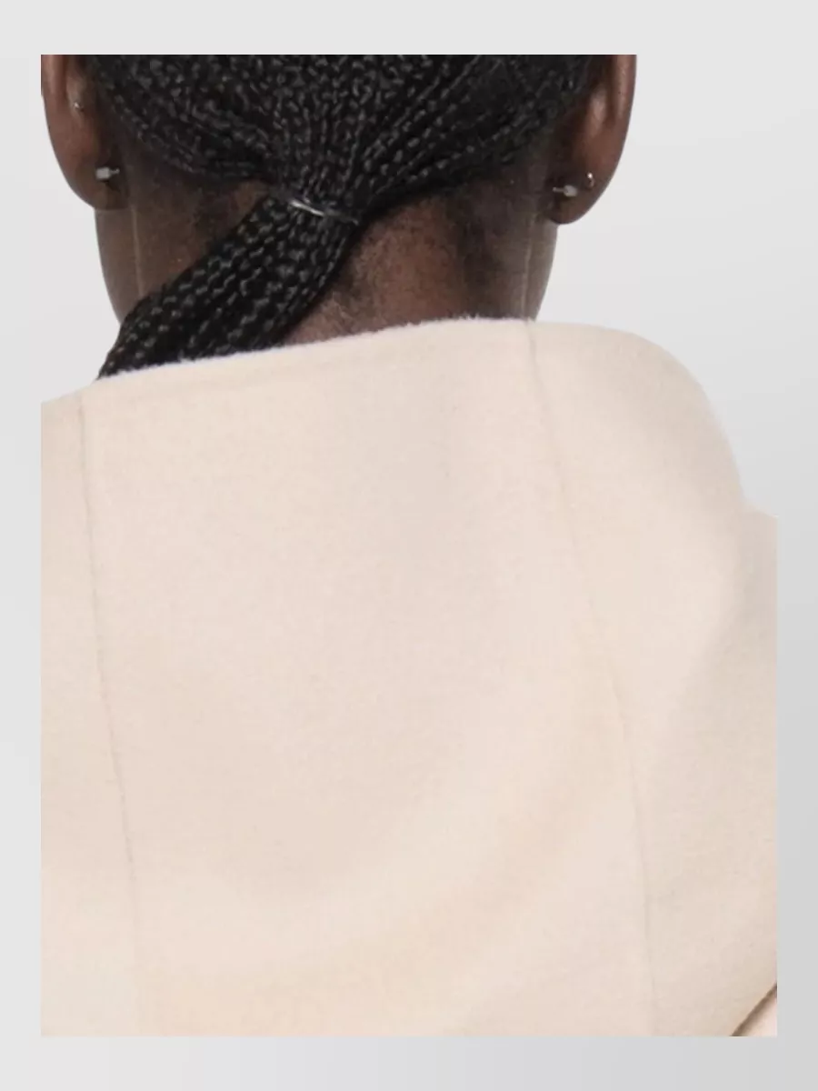 Sportmax Virgin Wool Belted Fitted Jacket