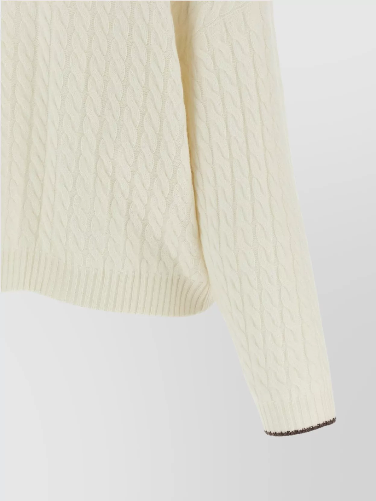 Brunello Cucinelli Cable Knit Cardigan With Patch Pockets