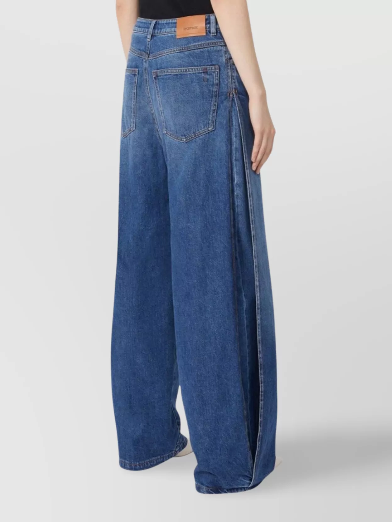 Sportmax Drop Crotch Trousers 5 Pocket Design