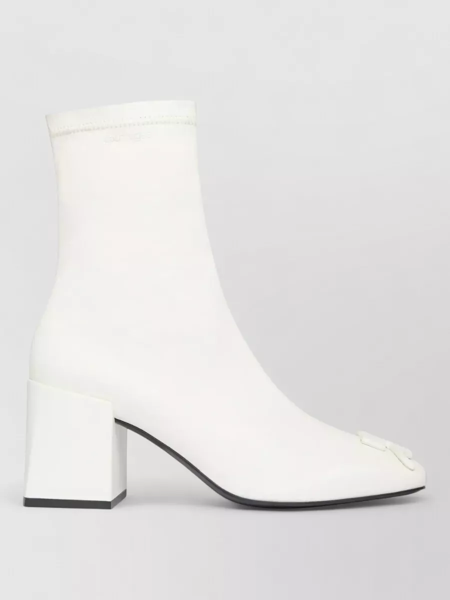 Courrèges Ankle Length Block Heel Boots