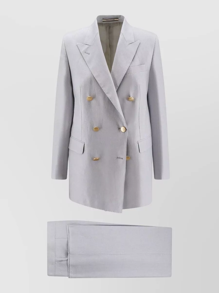 Tagliatore Linen double-breasted trouser suit