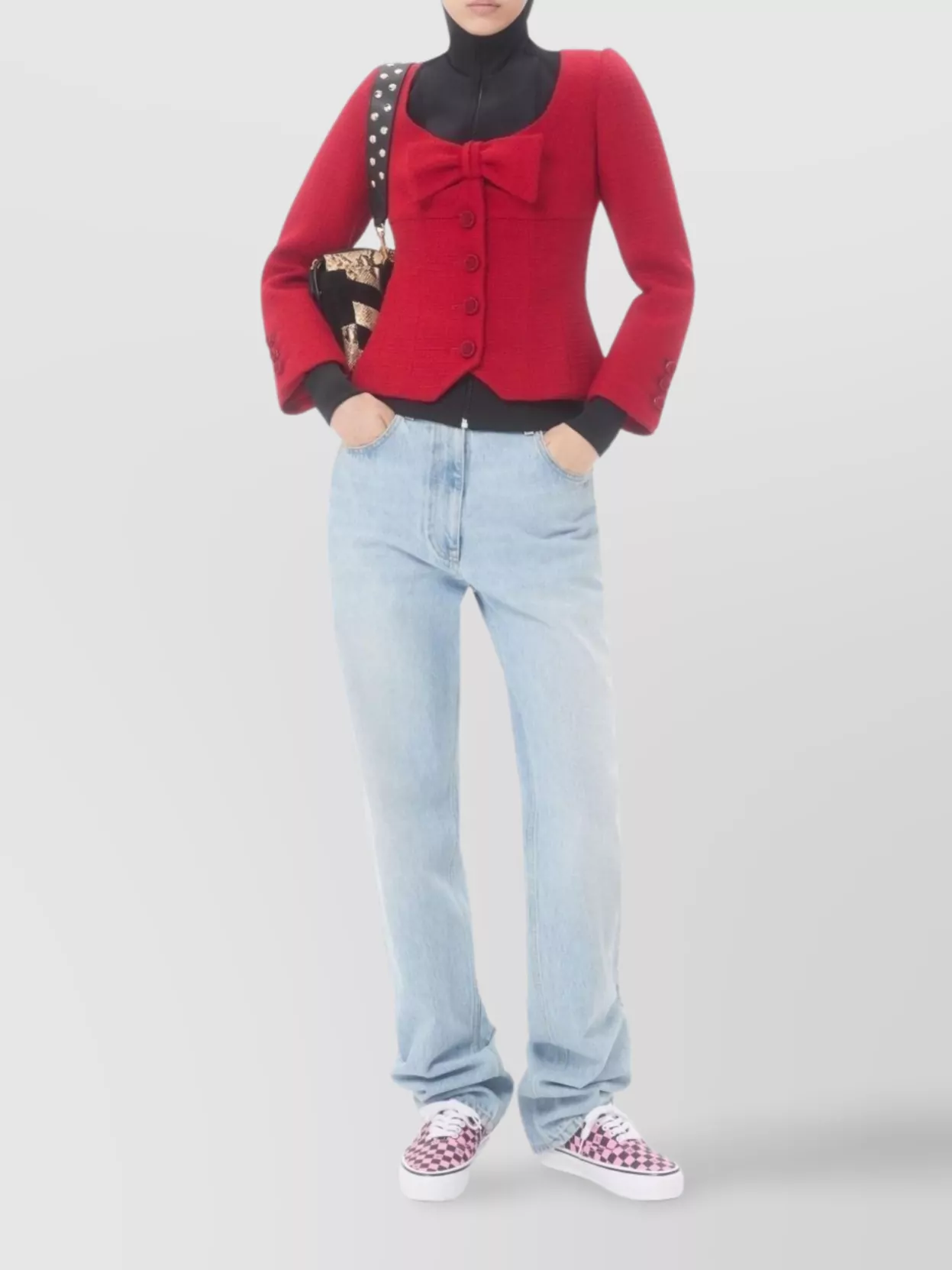 Valentino Garavani Straight Leg Trousers Featuring Five-Pocket Design