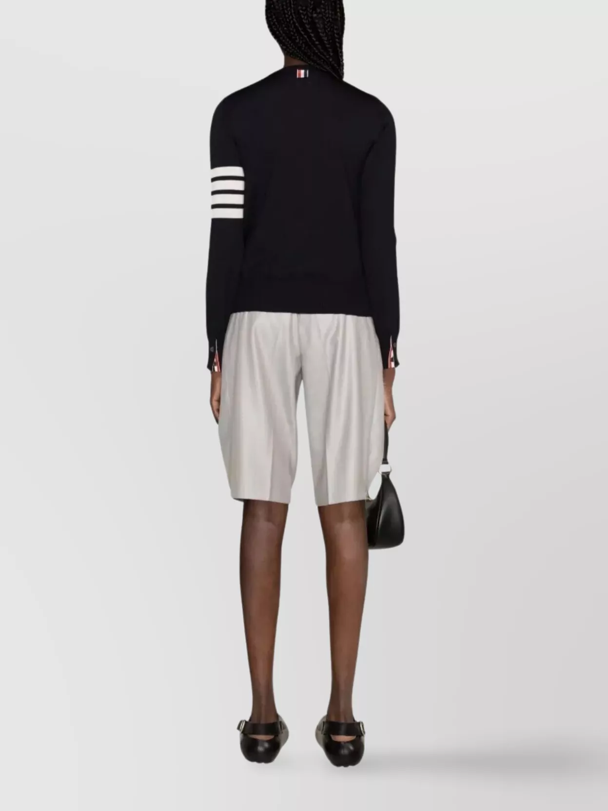 Thom Browne Relaxed Fit Merino Wool Pullover