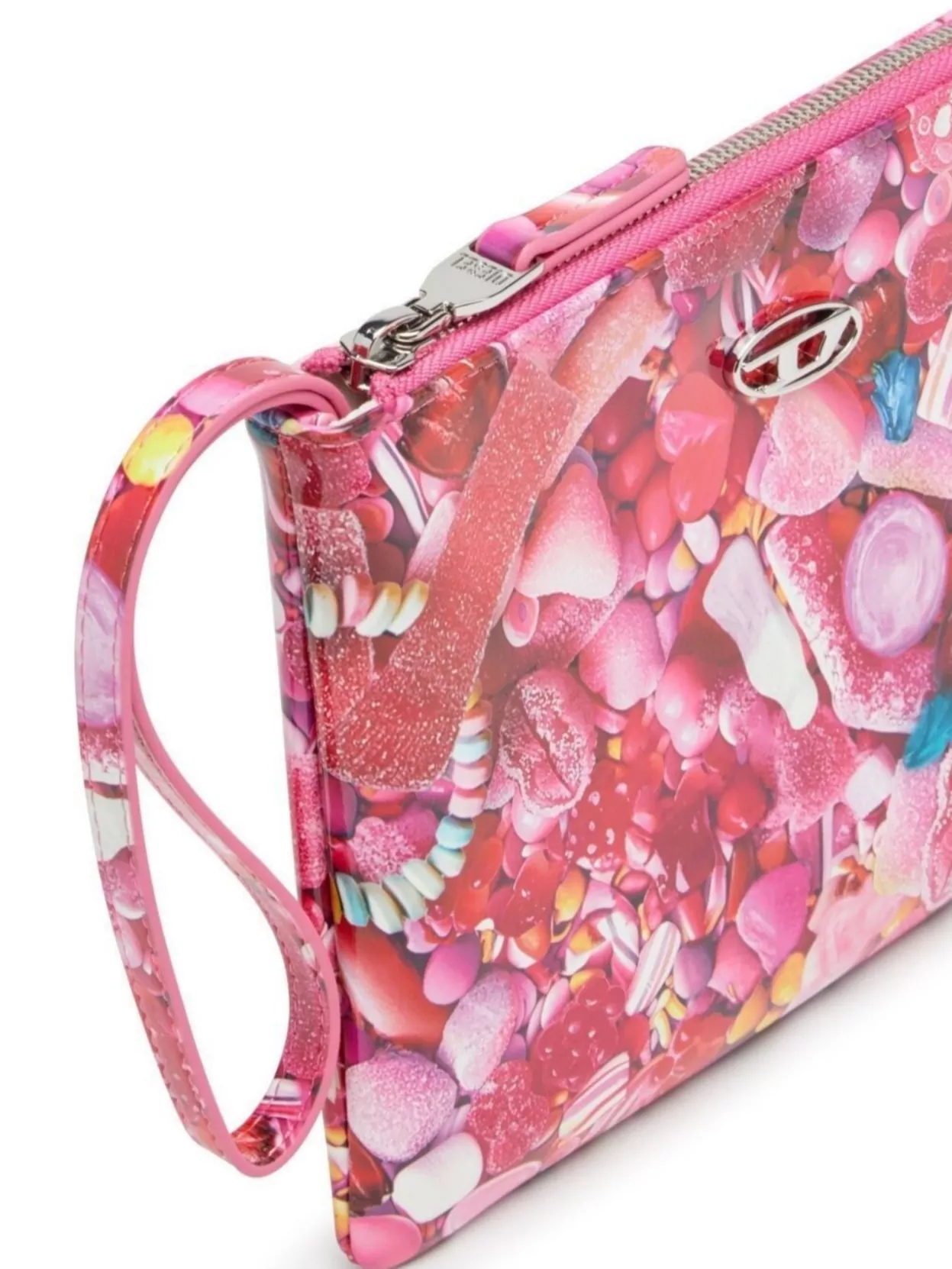 Diesel Clutch Bag Print Wrist Strap