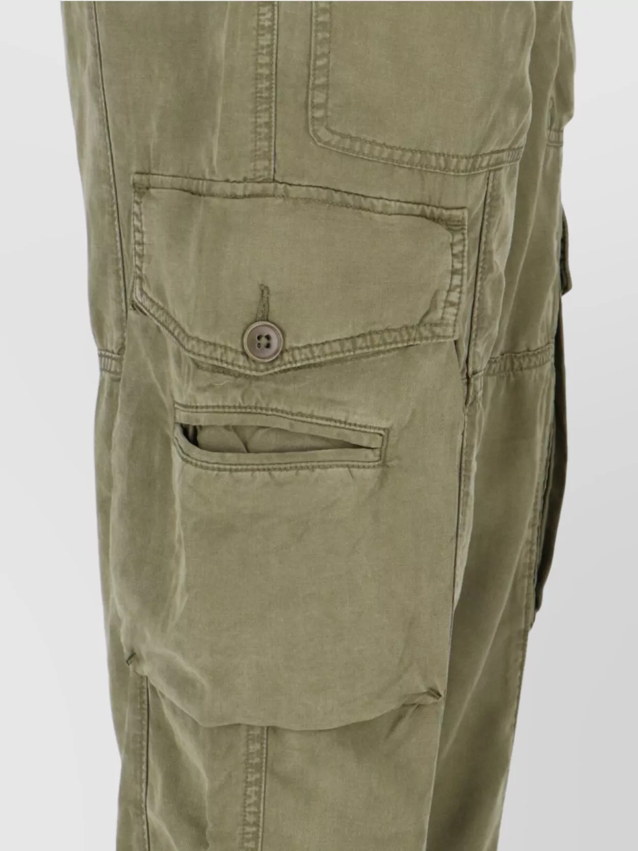 Polo Ralph Lauren Straight Trousers With Adjustable Hem And Pockets