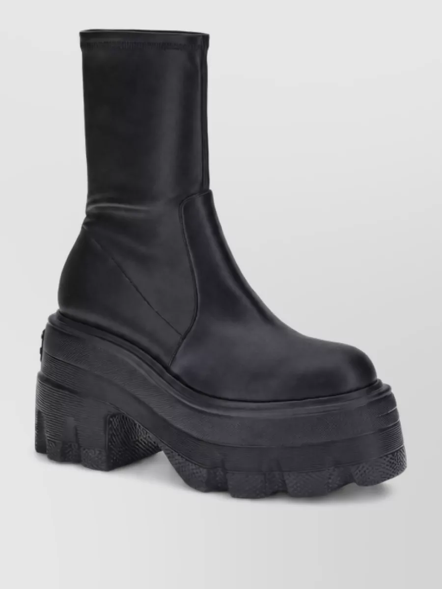Casadei platform faux leather ankle boots
