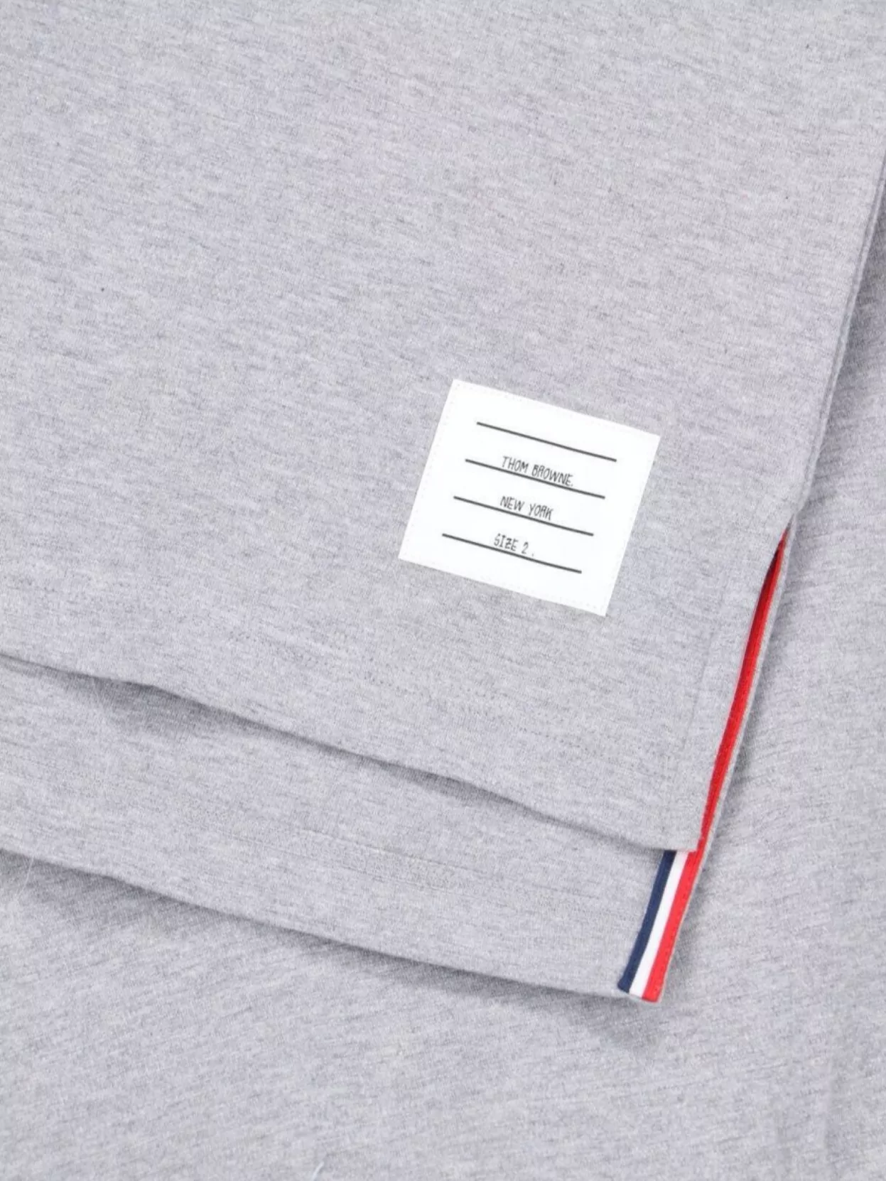 Thom Browne Gray Cotton Rugby Short Sleeve T-shirt In White