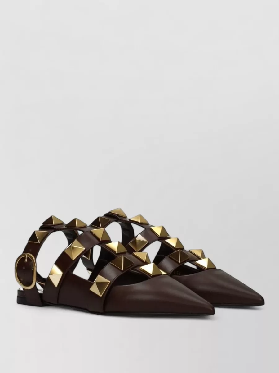 Valentino Garavani Leather Studded Sandals