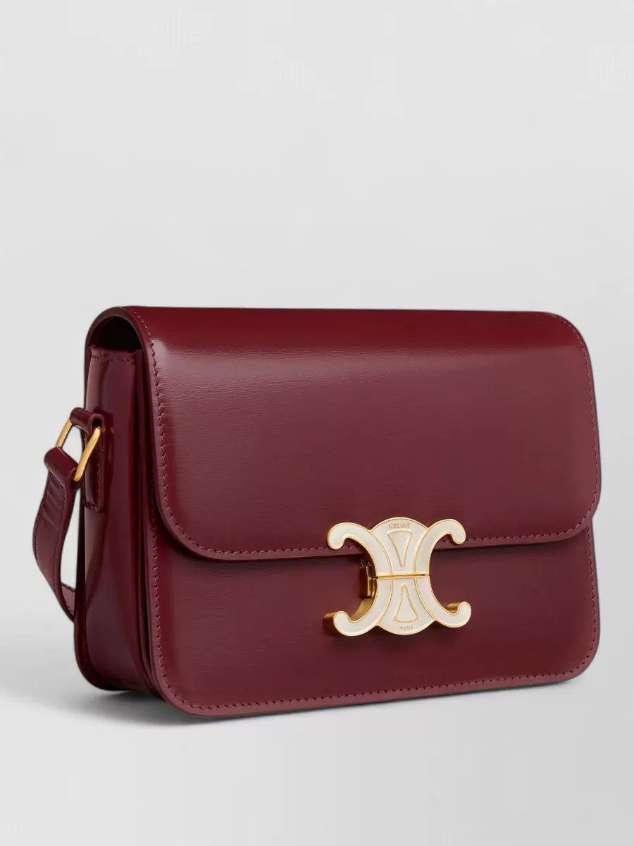 Celine Glossy Calfskin Shoulder Bag