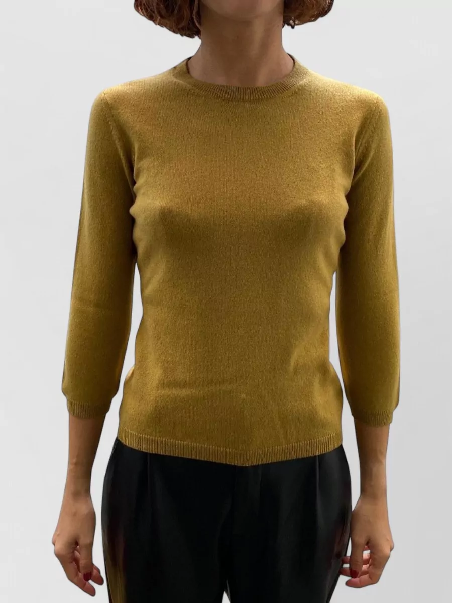 La Rose cashmere 3/4-sleeve jumper