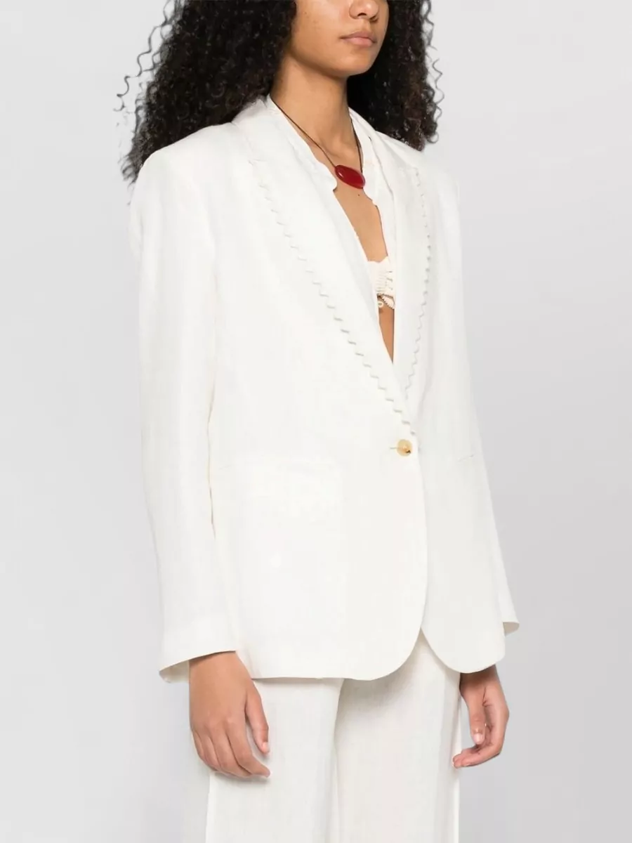 Forte Forte Linen Single-Breasted Jacket