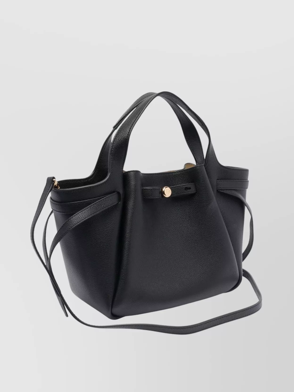 Tory Burch Structured Tote Bag Gold-Tone Hardware