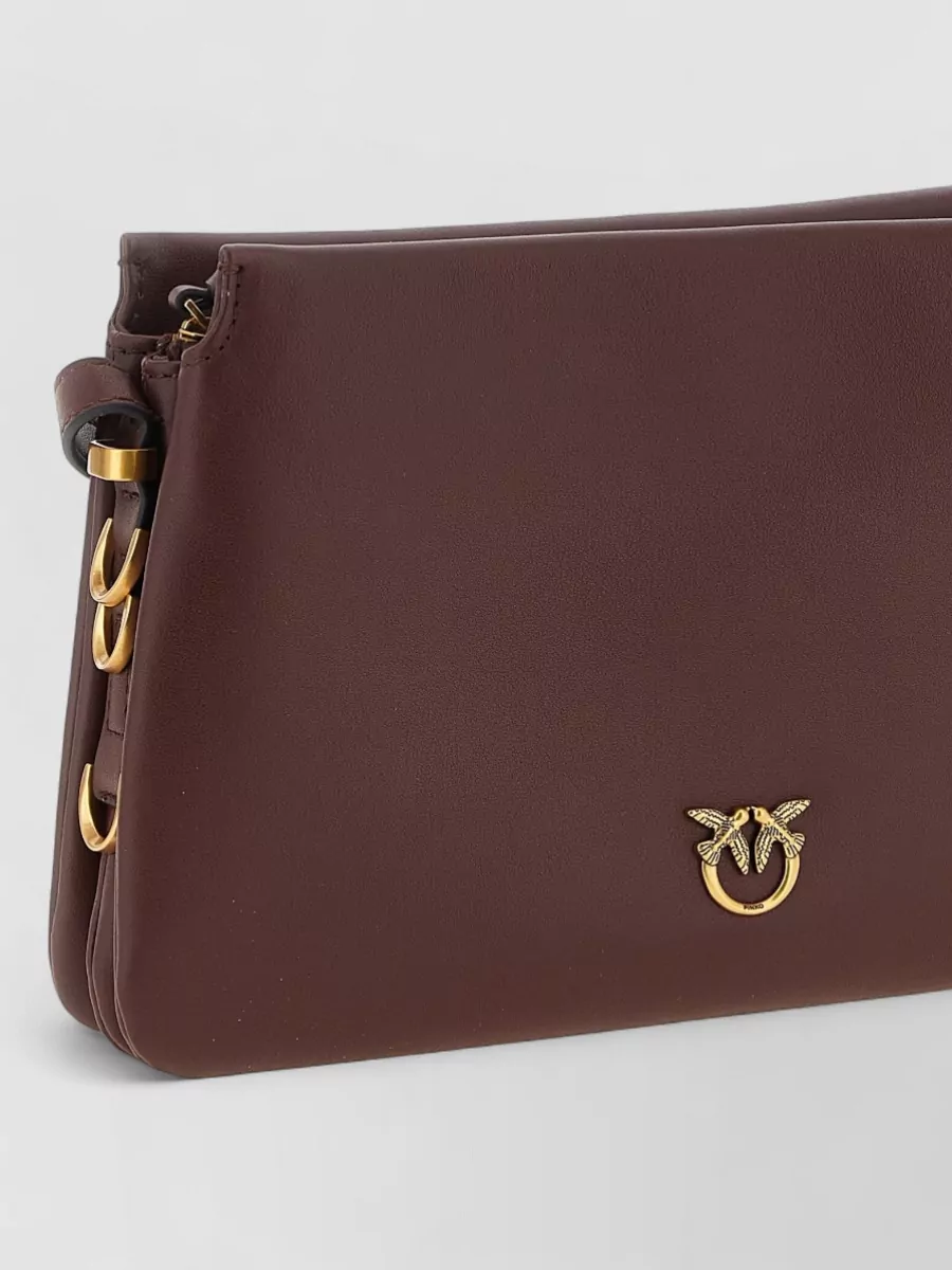 Pinko Na Leather Mini Shoulder Bag