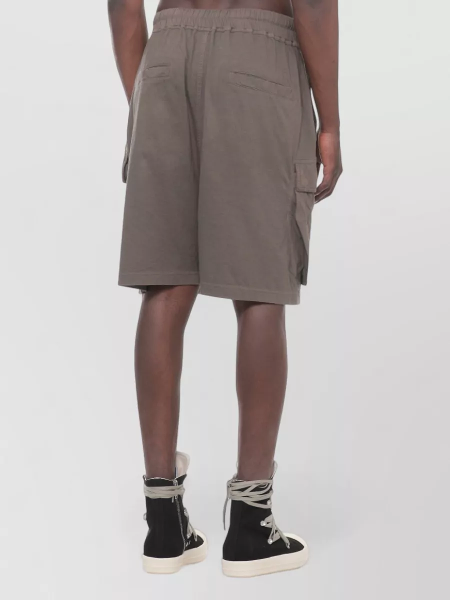 Rick Owens Drkshdw Cotton Cargo Bermuda Shorts