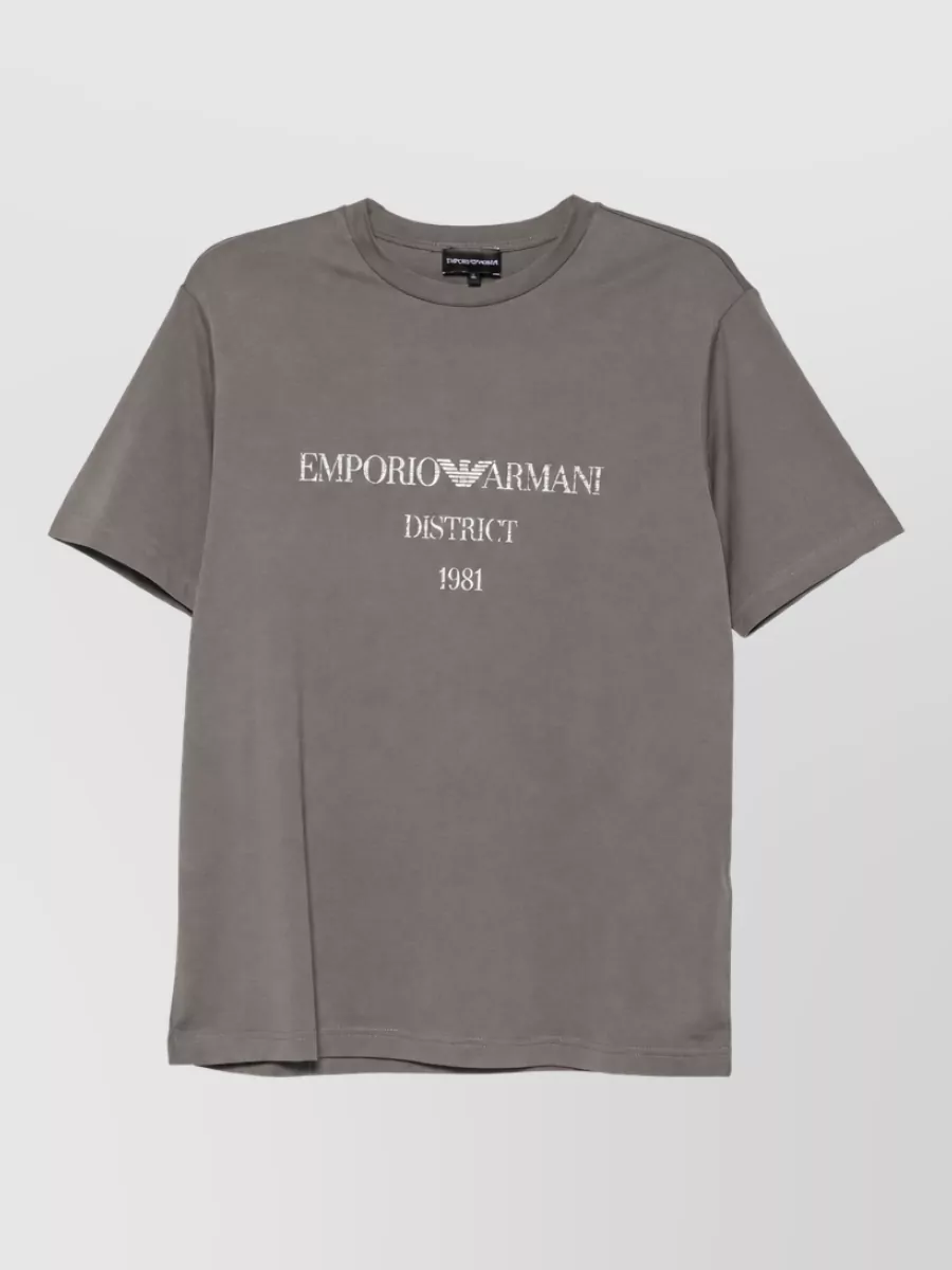 Emporio Armani logo cotton t-shirt