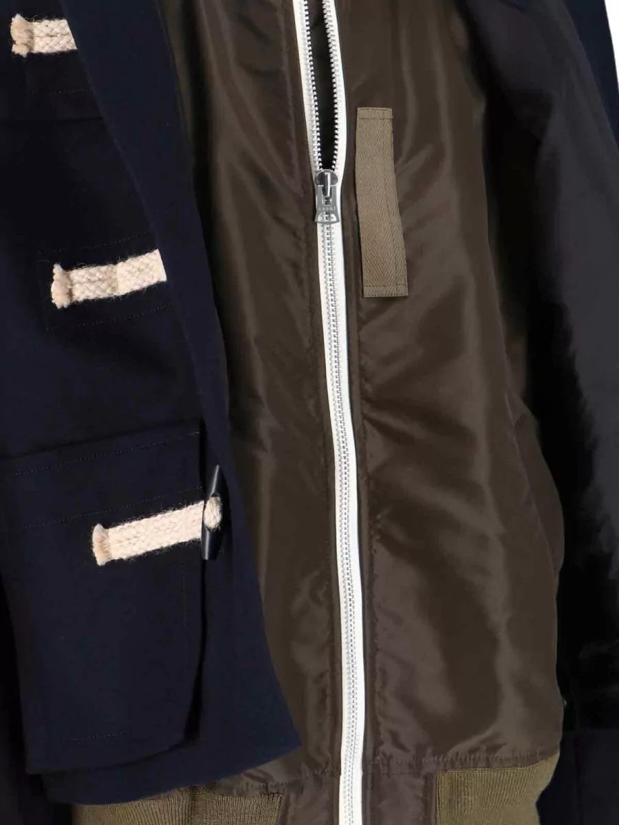 Sacai Wool Hooded Jacket