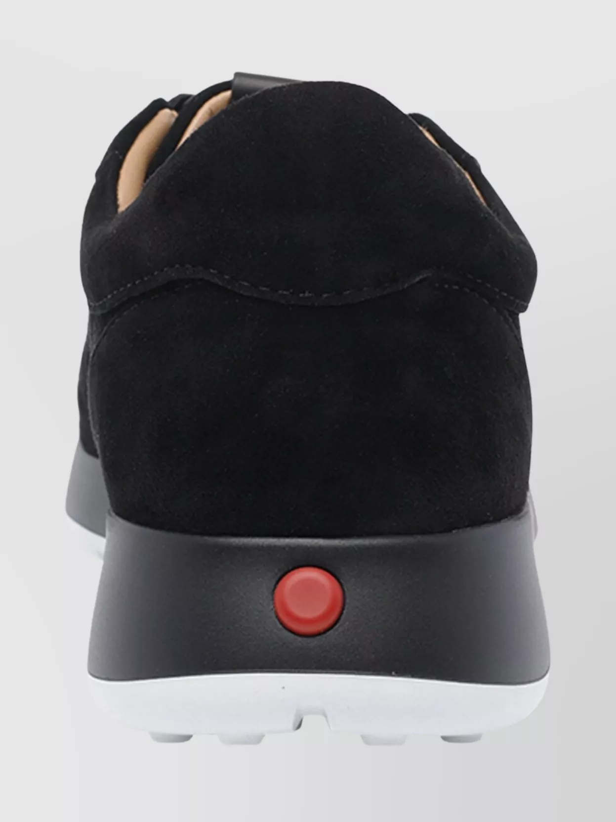Tod's Round Toe Low Top Suede Sneakers With Rubber Sole