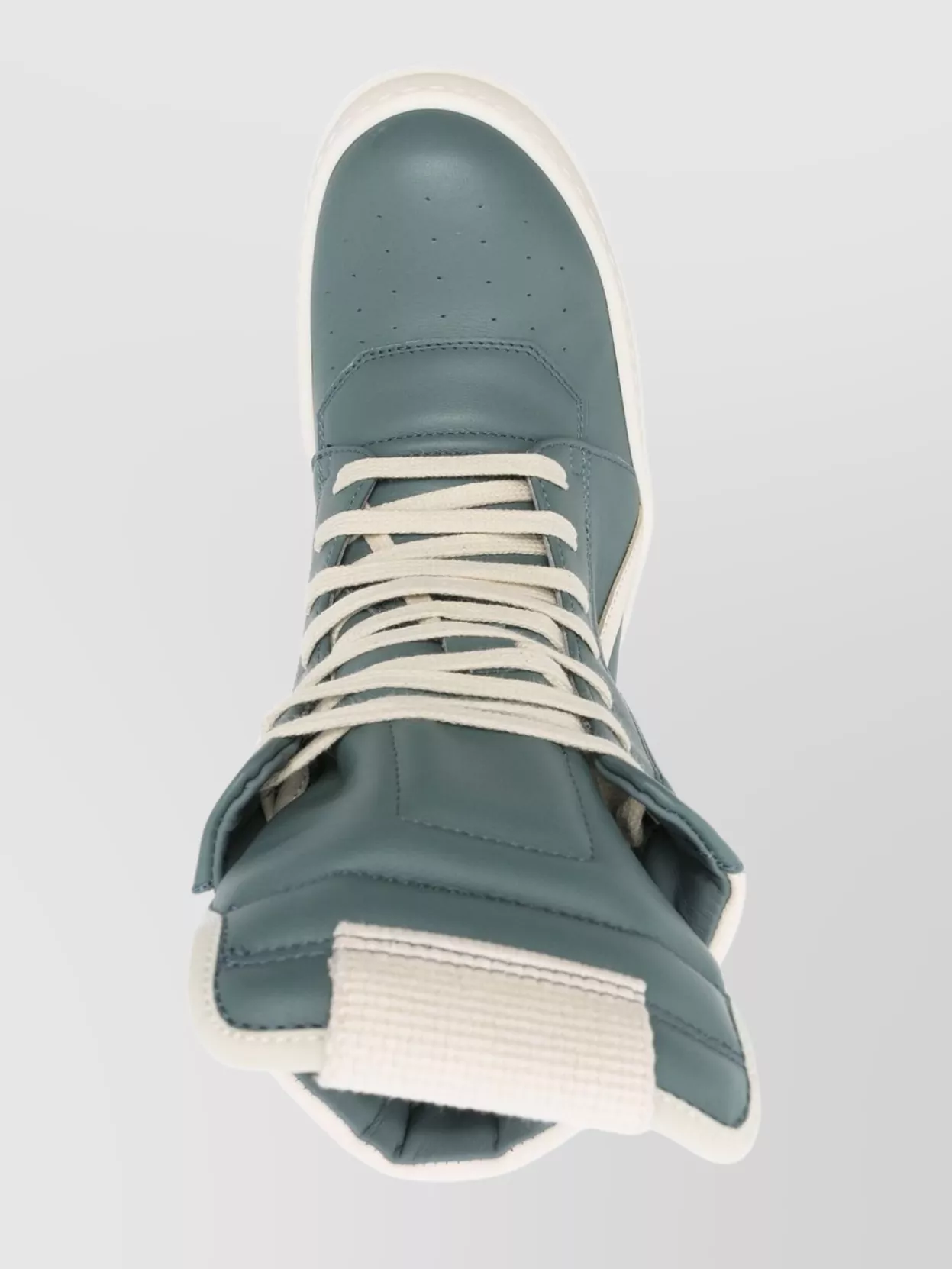 Rick Owens Geometric Panels Calfskin High-top Sneakers
