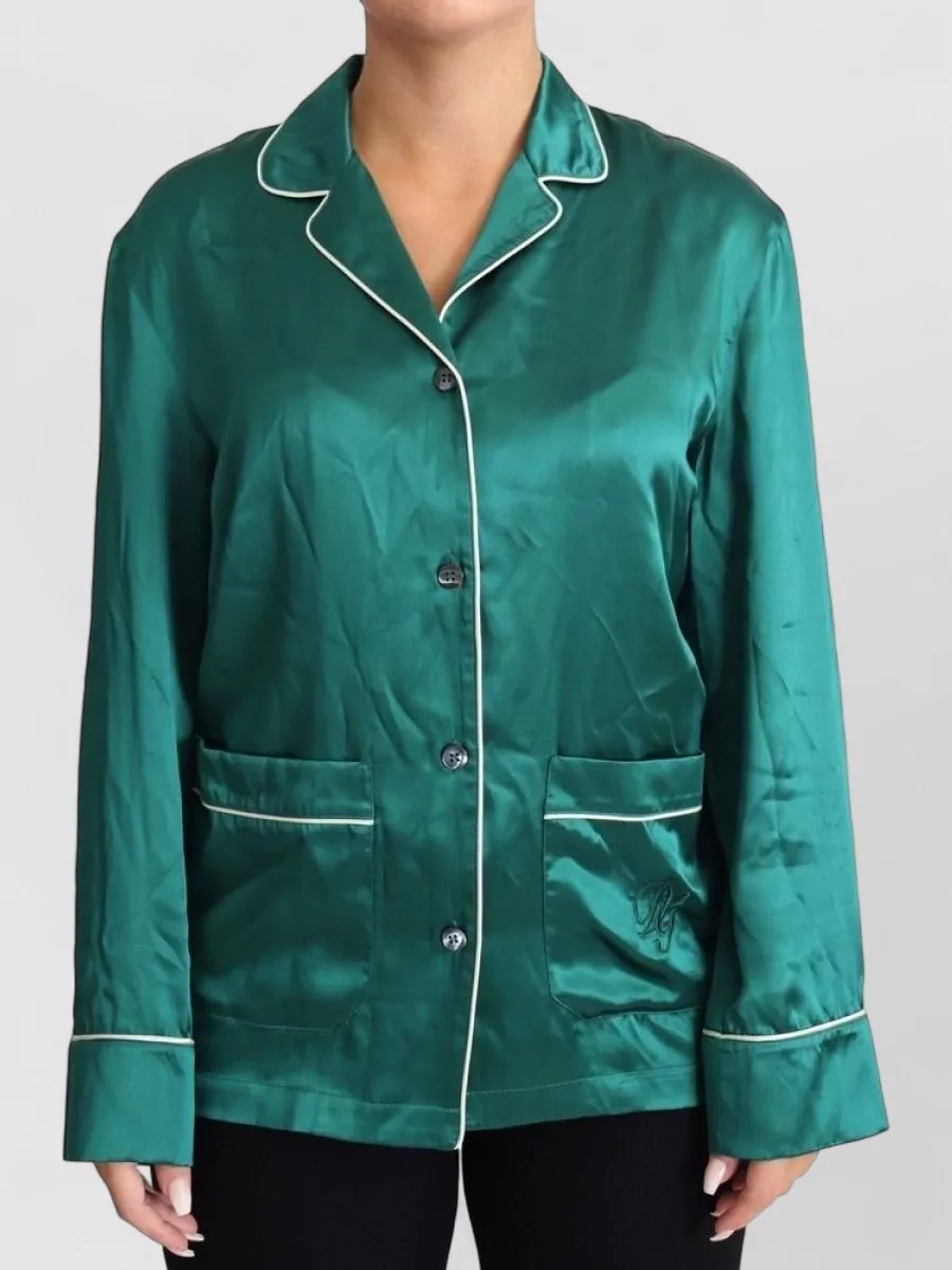 Dolce&Gabbana Silk long-sleeve pyjama shirt