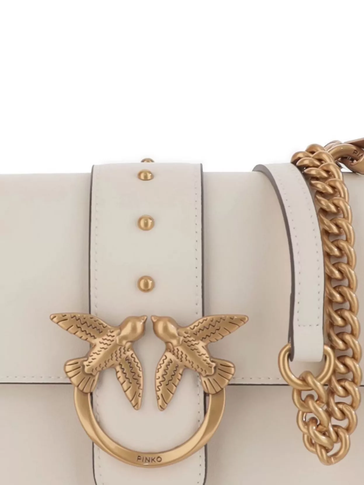 Pinko Love Bag One Small Leather Crossbody Bag