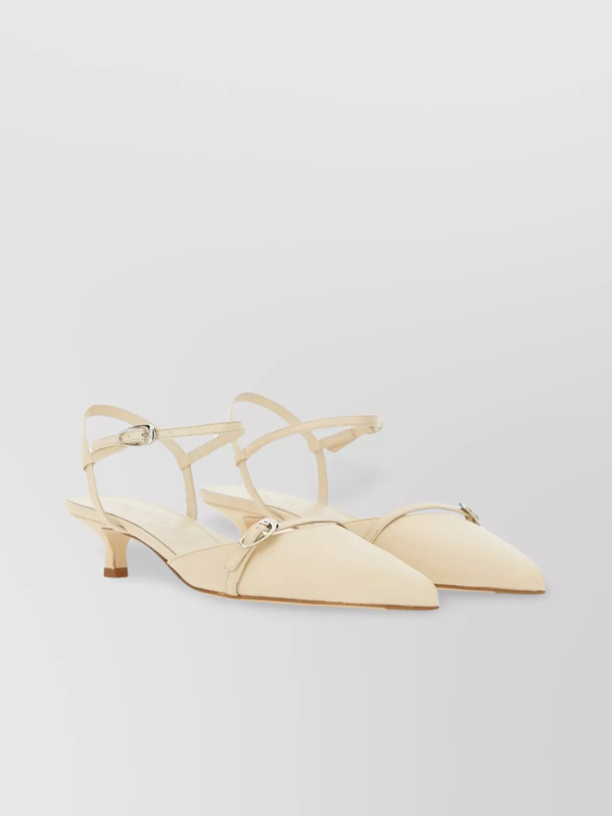 Aeyde "melia" Buckle Kitten Heel Pointed Strappy