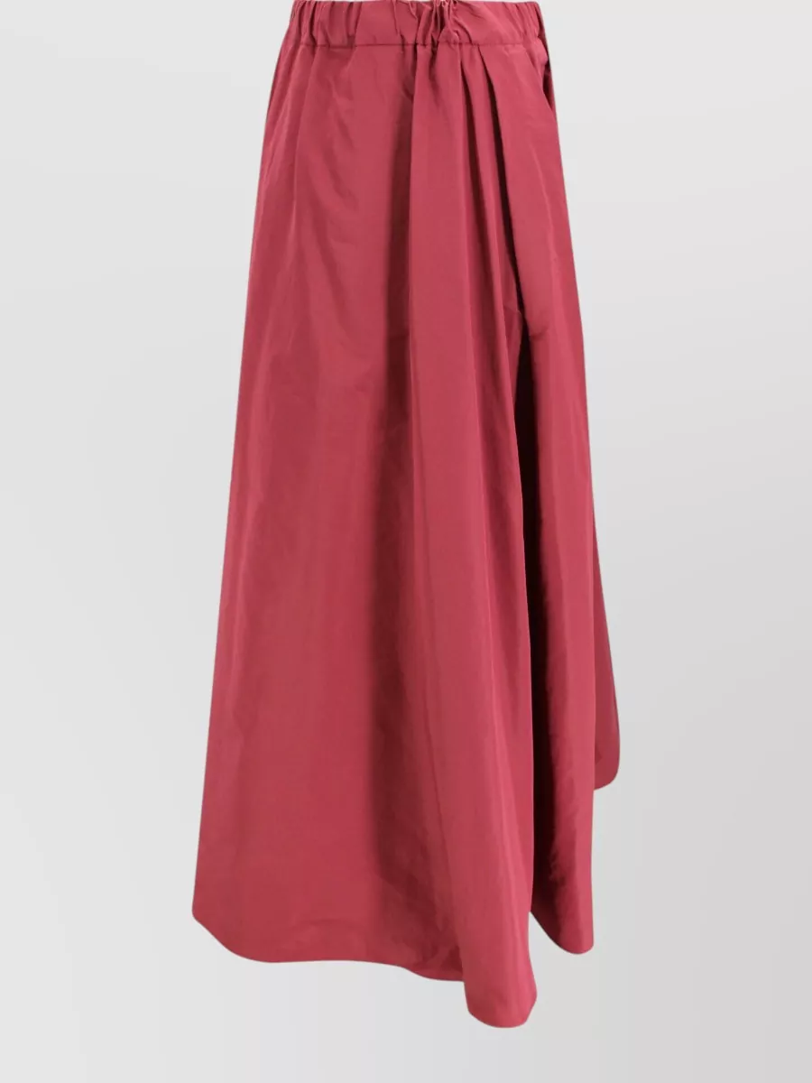 Weekend Max Mara Pleated Taffeta Maxi Skirt