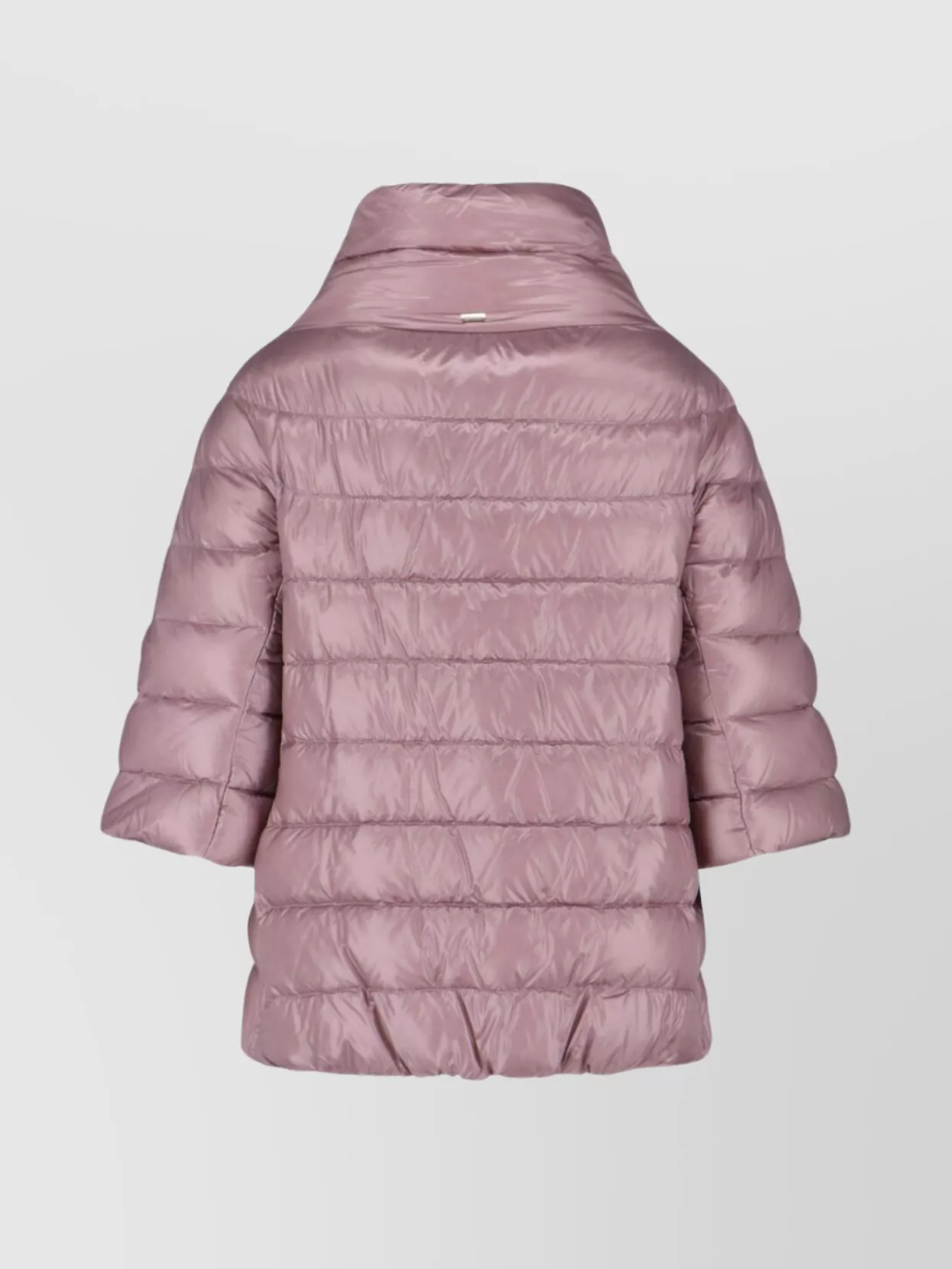 Herno Quilted Turtleneck Puffer Coat In Pink