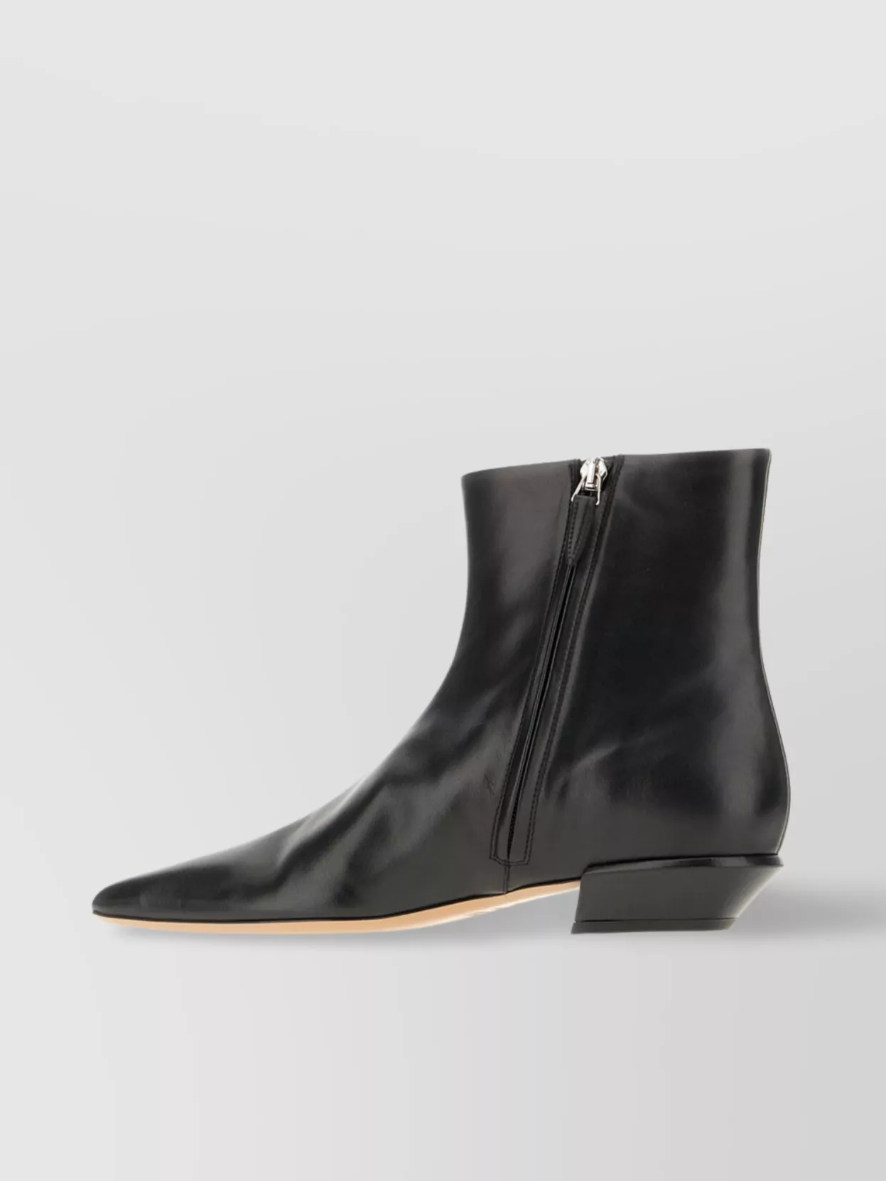 Paris Texas Pointed Toe Leather Ankle Boots