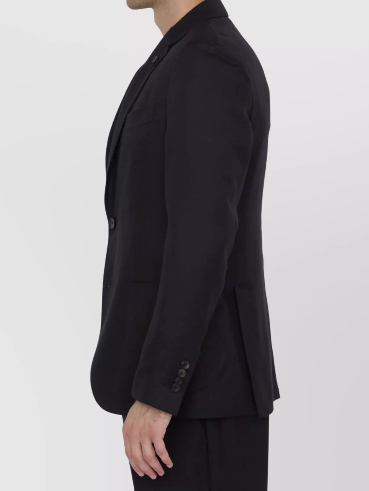Lardini Cashmere Blend Jacket Featuring Brooch